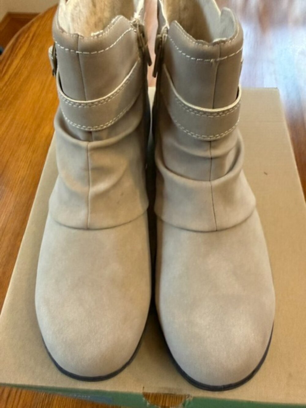 JBU by Jambu Betsy Women’s Taupe Water Resistant Ankle Boots Size 8.5 NIB